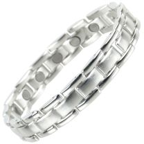 Sisto-X Copper Alloy Bracelet with Chrome Finish Hi Strength NdFeB 15 Magnets